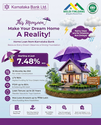 Karnataka Bank home loan promotional creative